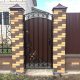 Купить ворота с калиткой из металлопрофиля для дома в Гродно